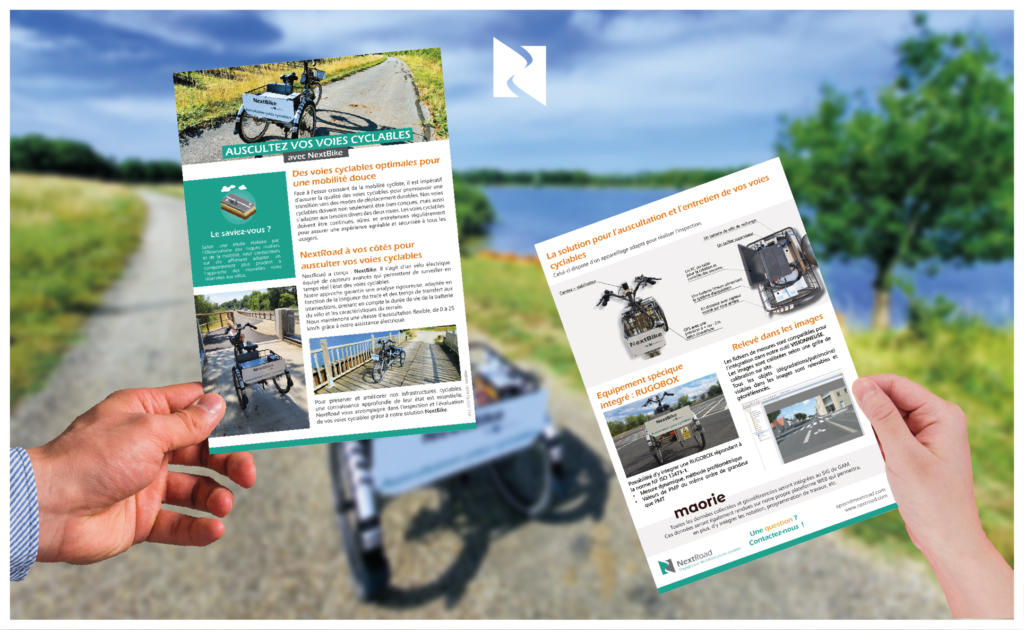At NextRoad, we have developed NextBike, an innovative solution that allows you to proactively take care of your bike paths. Download our NextBike flyer to learn more.